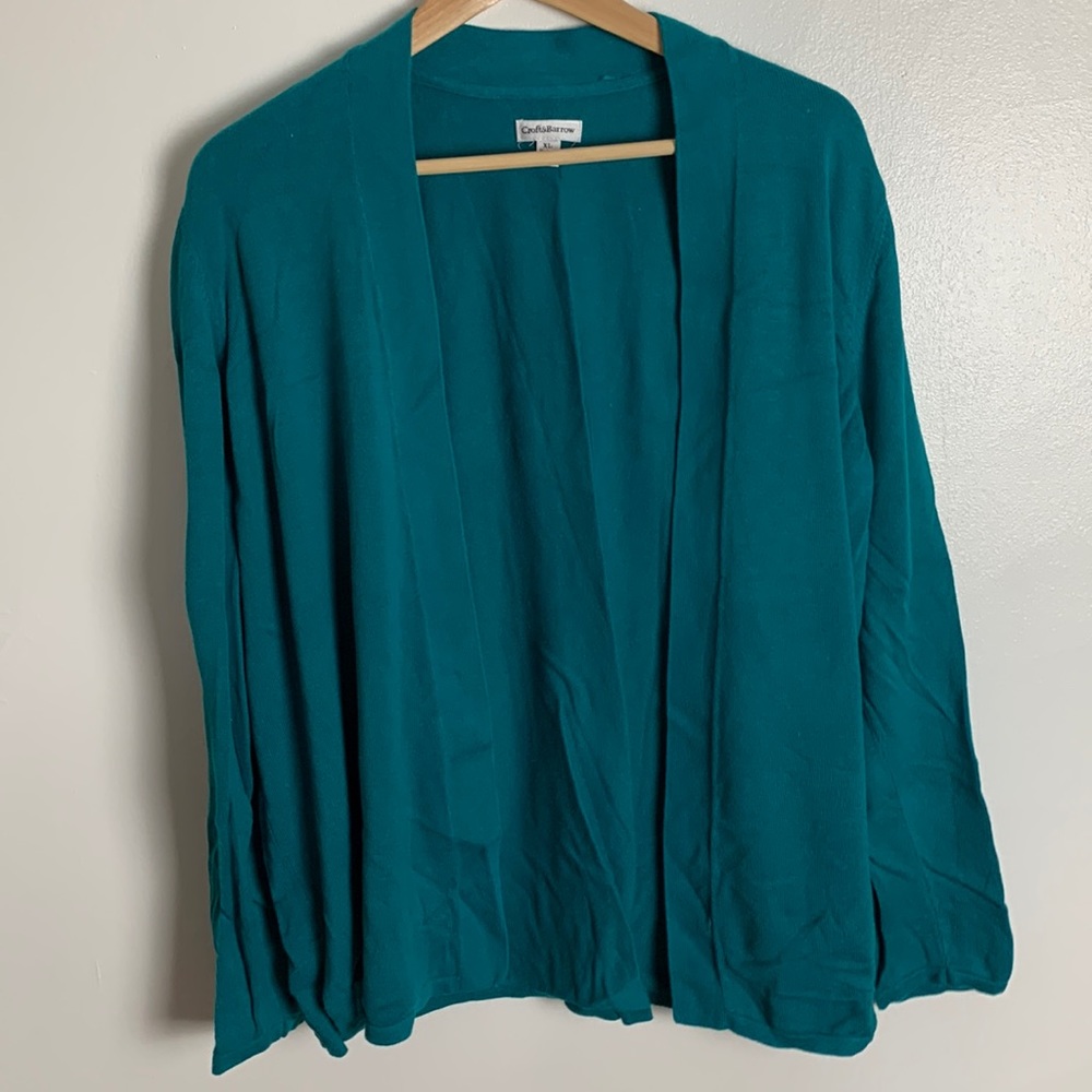 Teal Croft and Barrow cardigan - summer sale